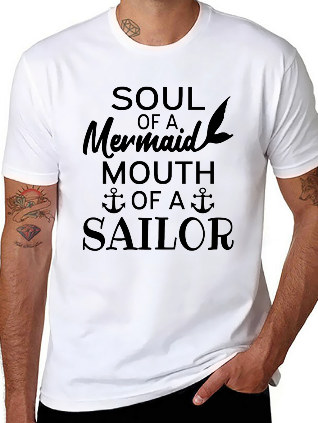 Soul of a Mermaid Sailor Graphic T-Shirt