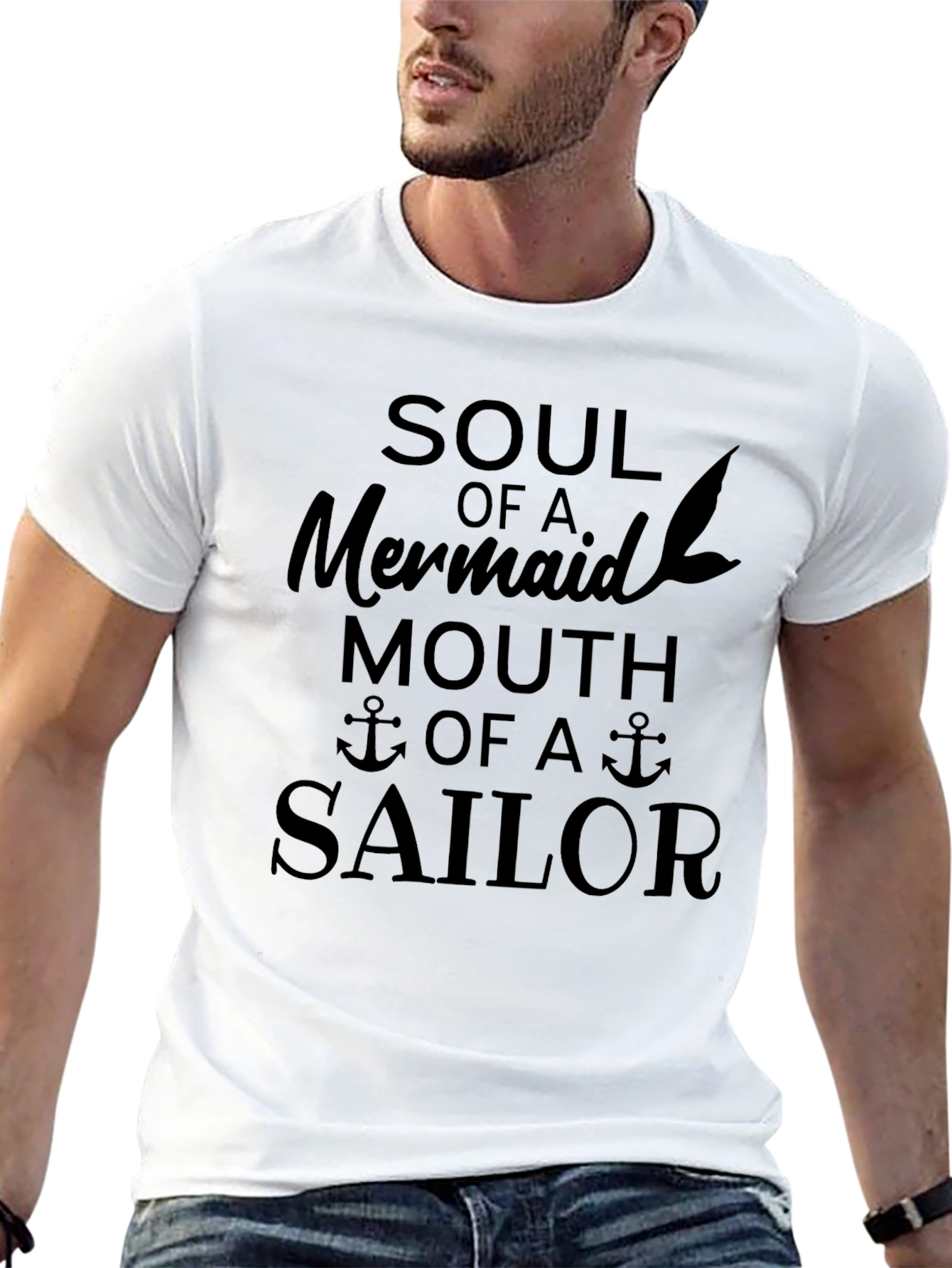 Soul of a Mermaid Sailor Graphic T-Shirt