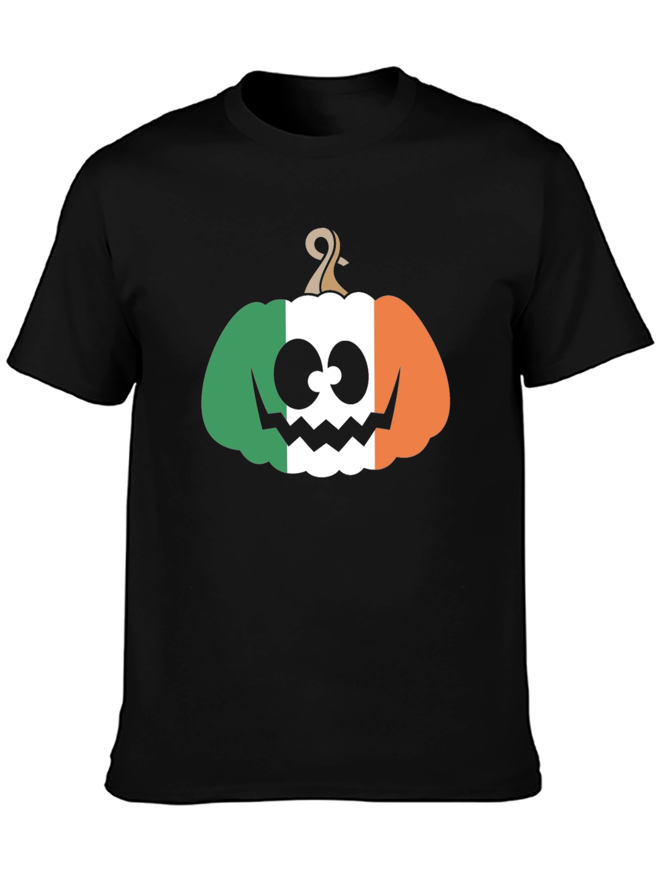 Irish Flag Pumpkin Halloween T-Shirt