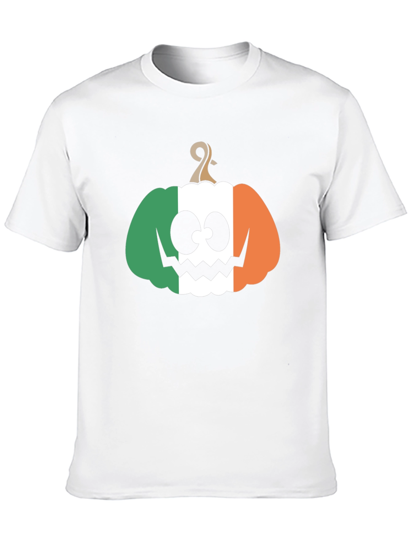 Irish Flag Pumpkin Halloween T-Shirt