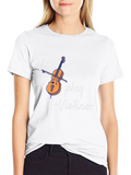 Play Violin T-Shirt - Musical Instrument Design