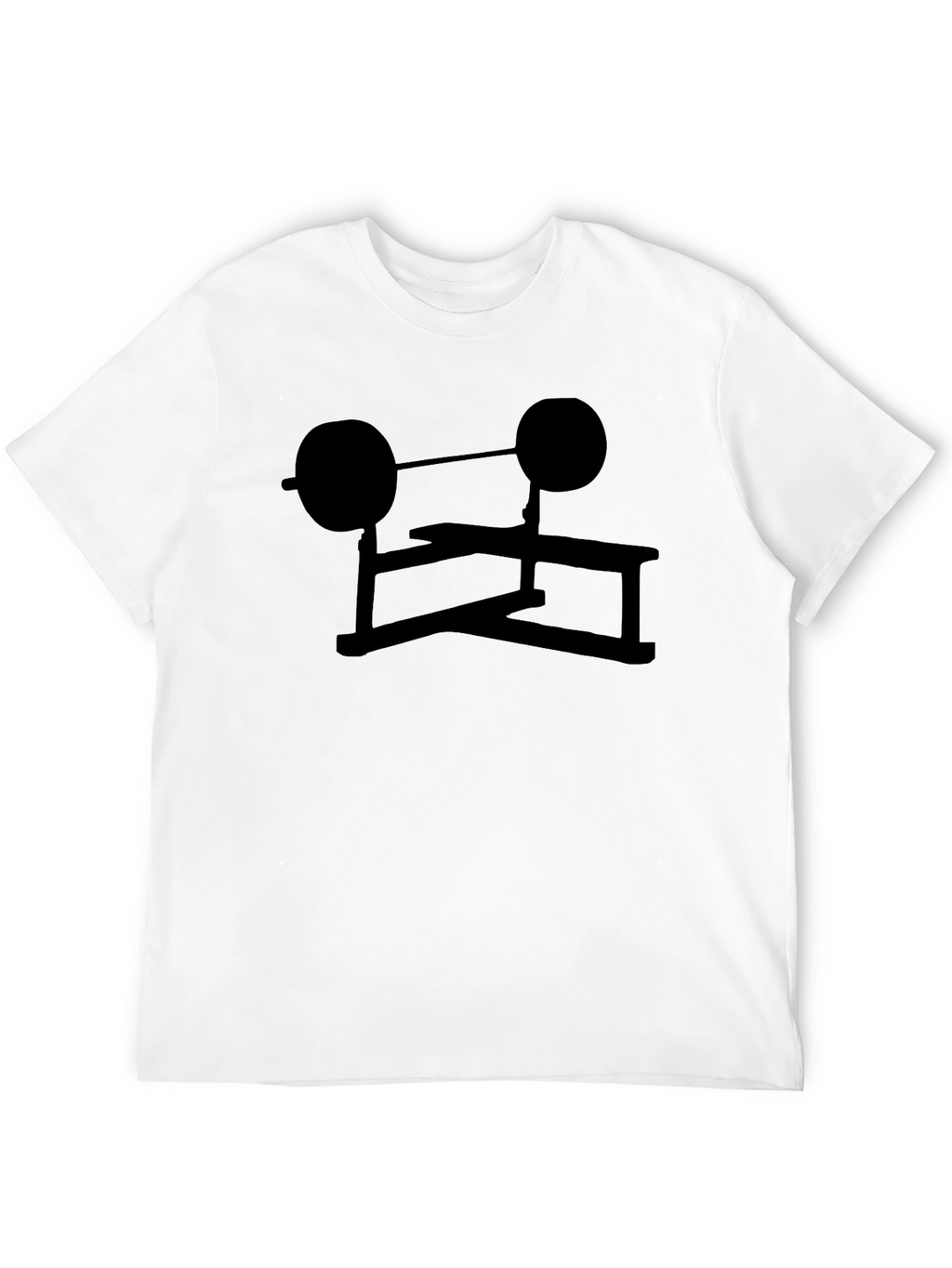 Black Weightlifting Bench Press Graphic Tee
