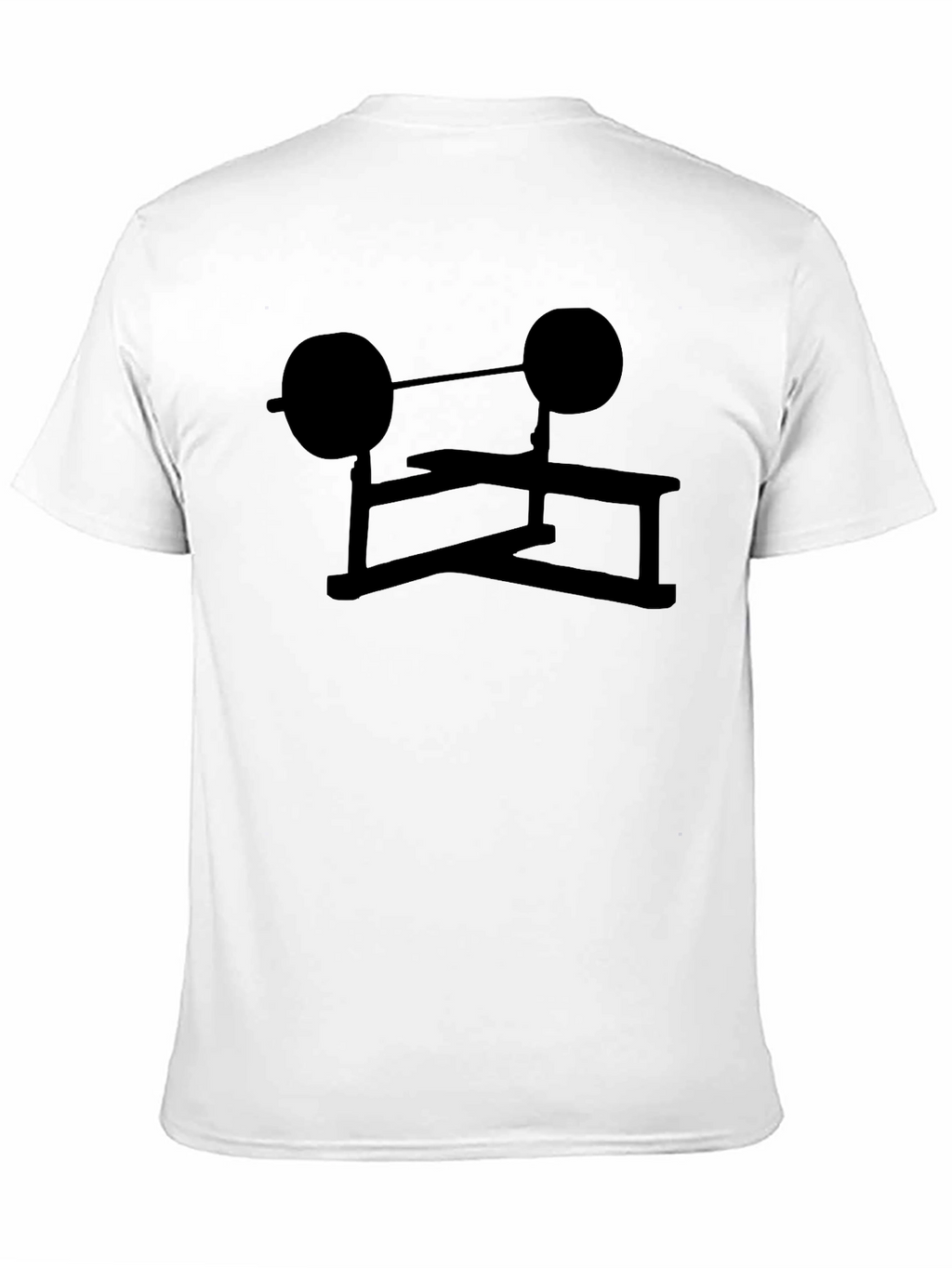Black Weightlifting Bench Press Graphic Tee
