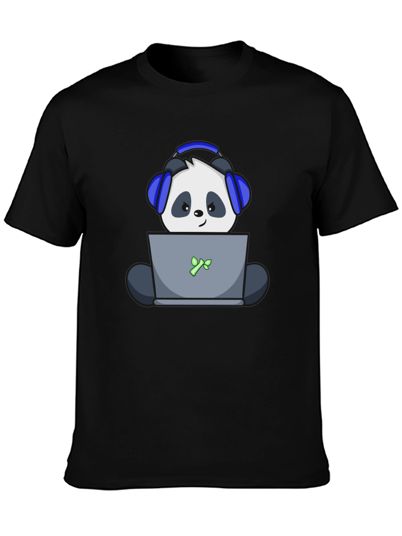 Gamer Panda T-Shirt - Black Cotton Tee