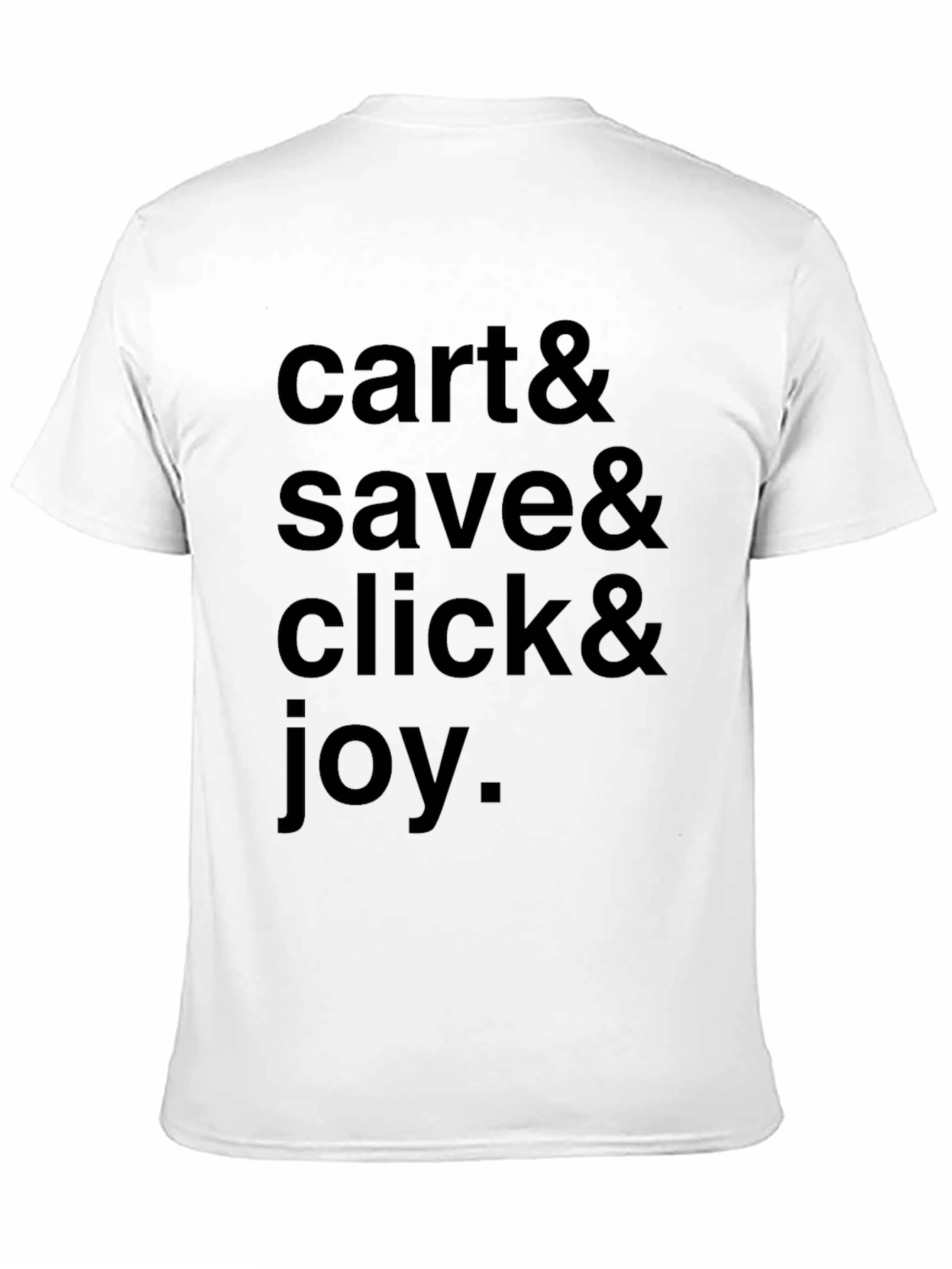 Cart Save Click & Joy Black Graphic Tee