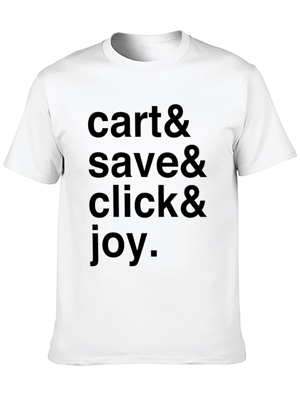 Cart Save Click & Joy Black Graphic Tee