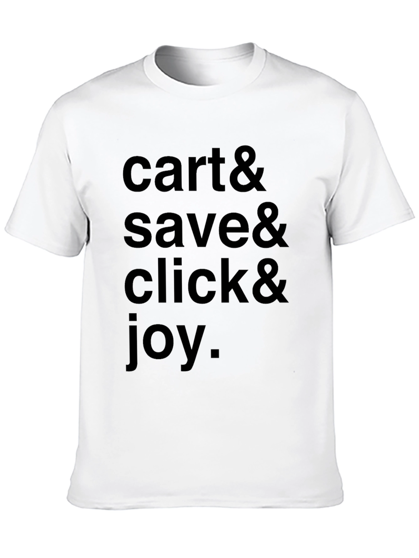 Cart Save Click & Joy Black Graphic Tee