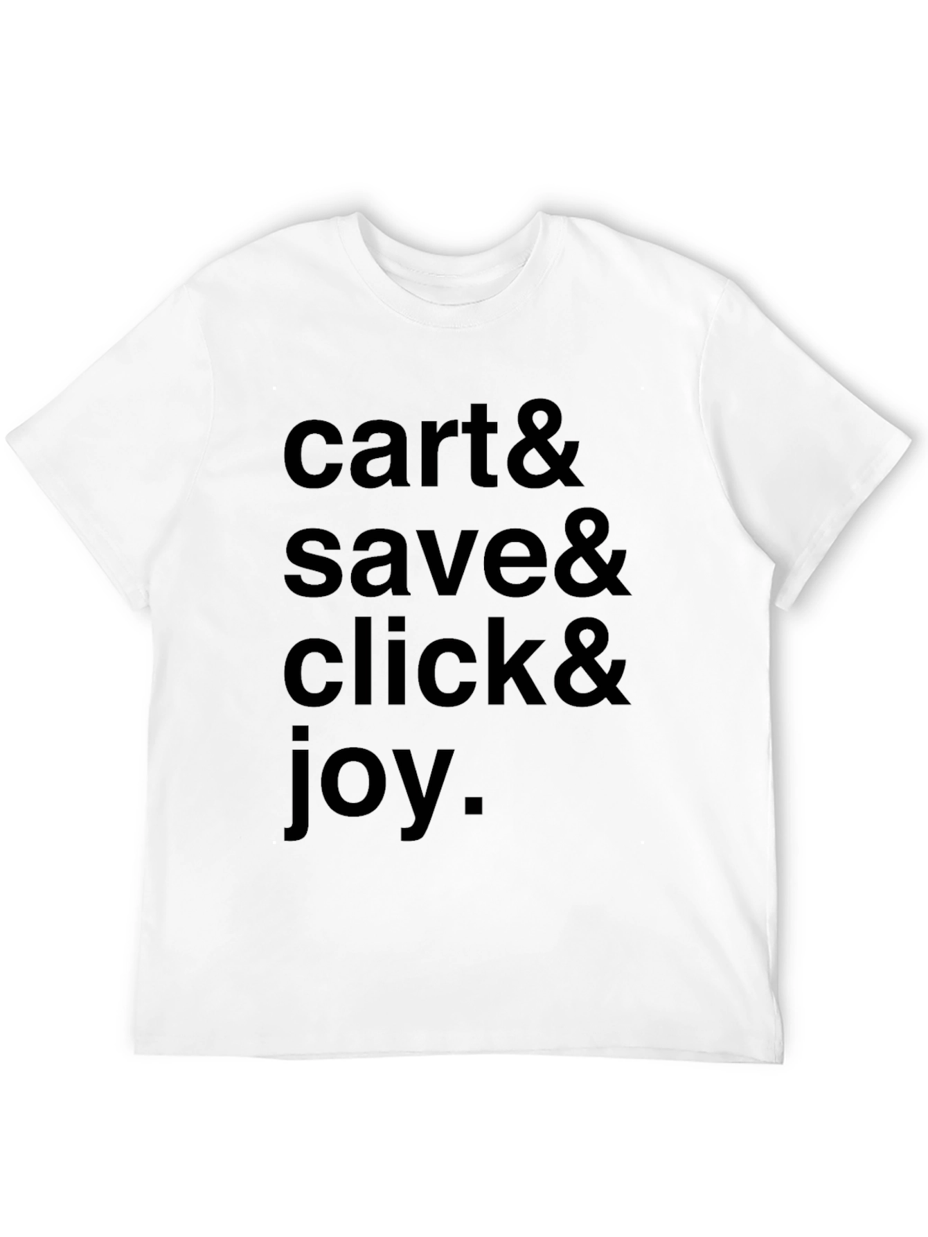 Cart Save Click & Joy Black Graphic Tee