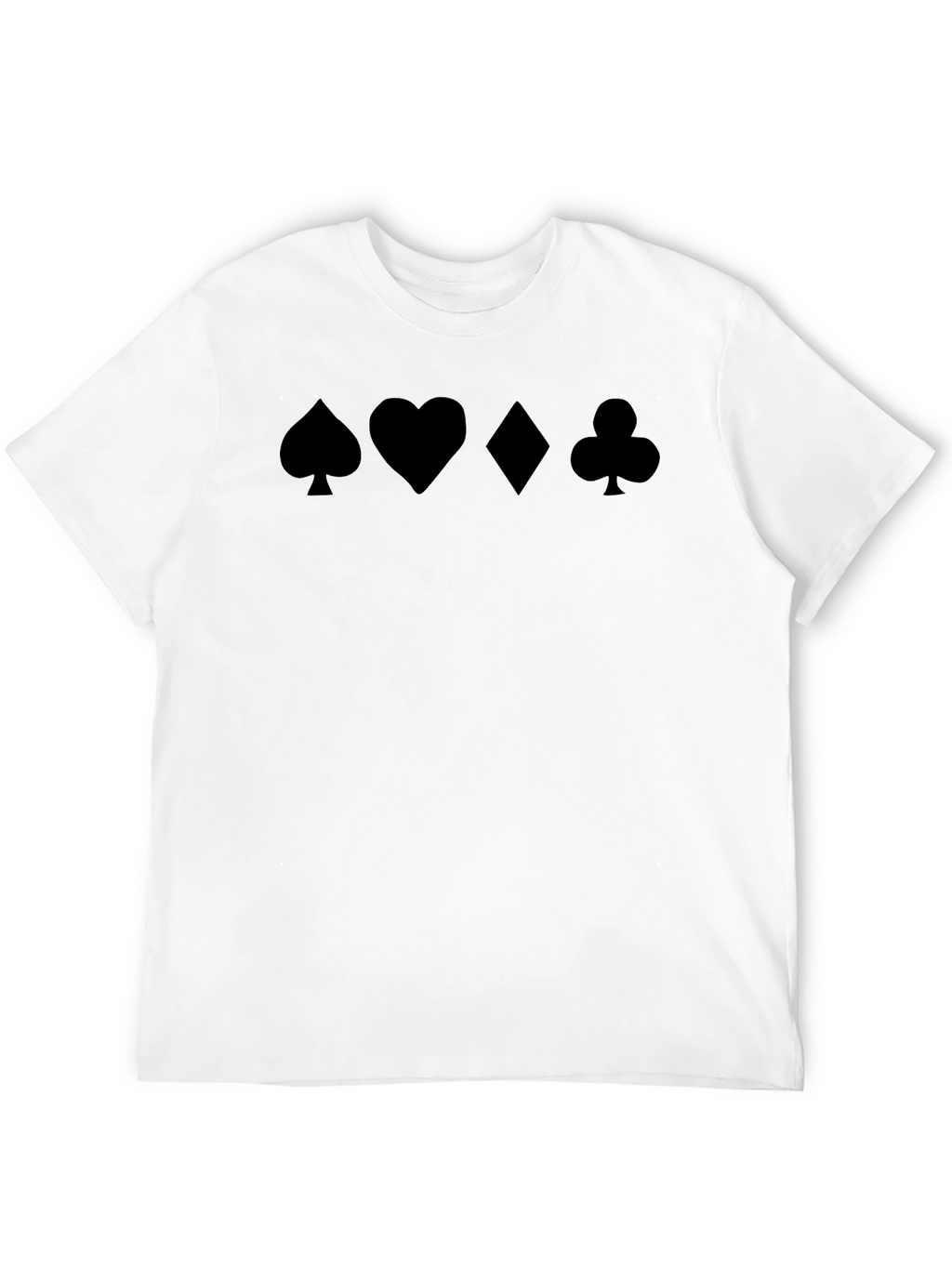 Suits Black T-Shirt - Card Symbols