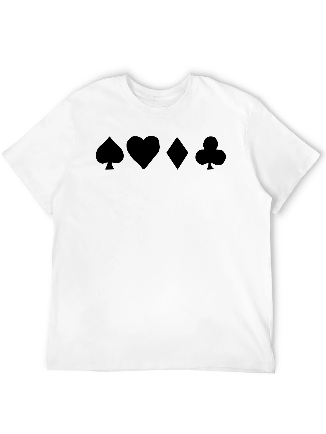 Suits Black T-Shirt - Card Symbols
