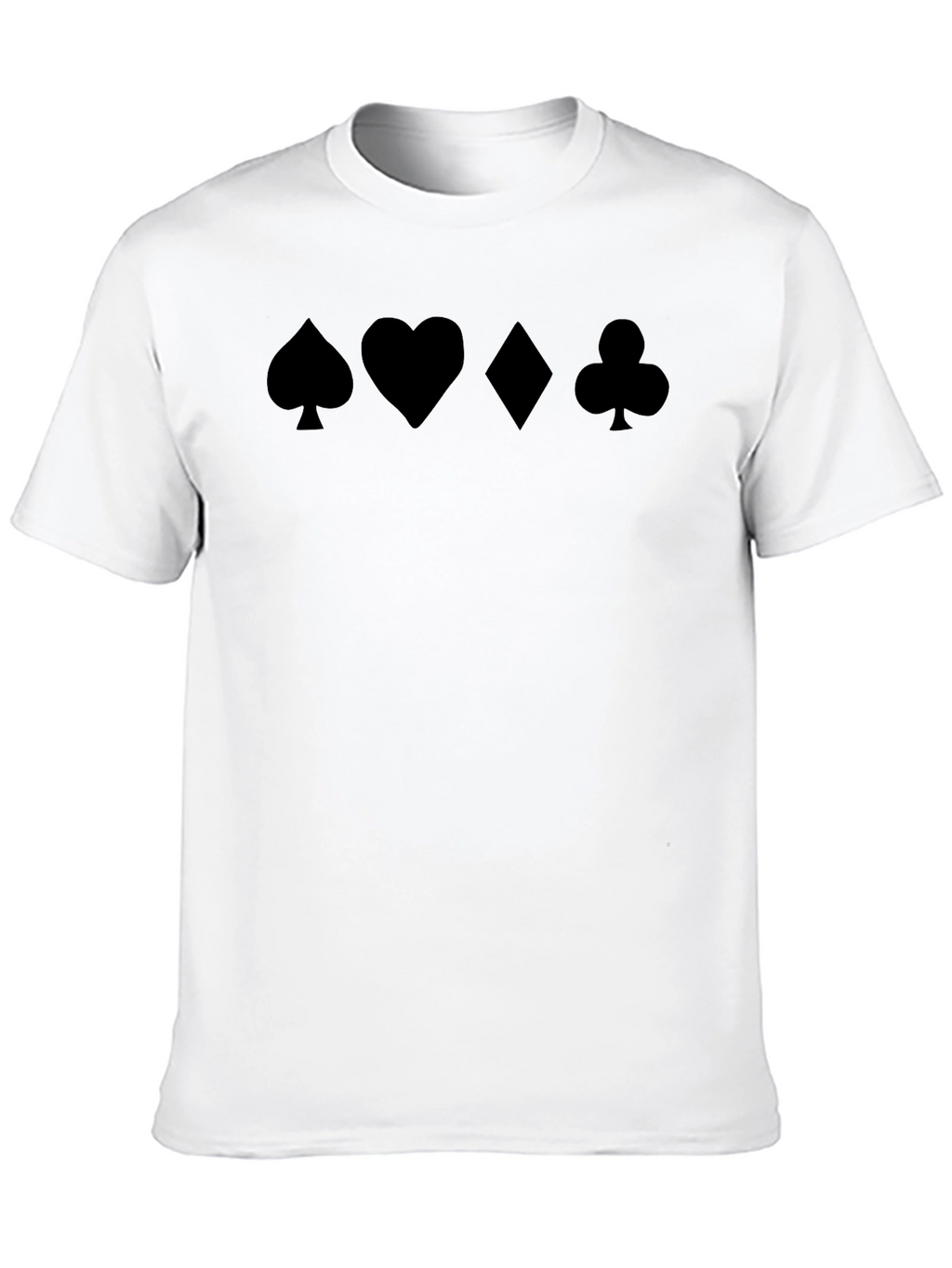 Suits Black T-Shirt - Card Symbols
