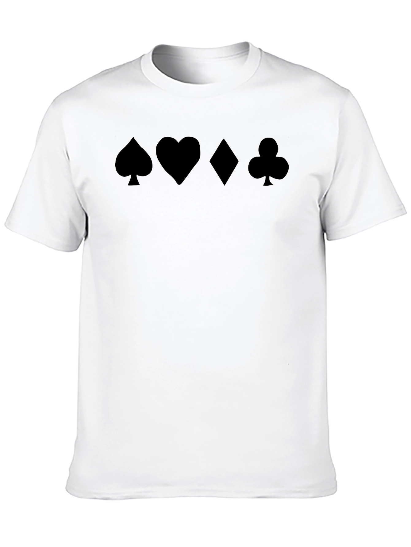 Suits Black T-Shirt - Card Symbols