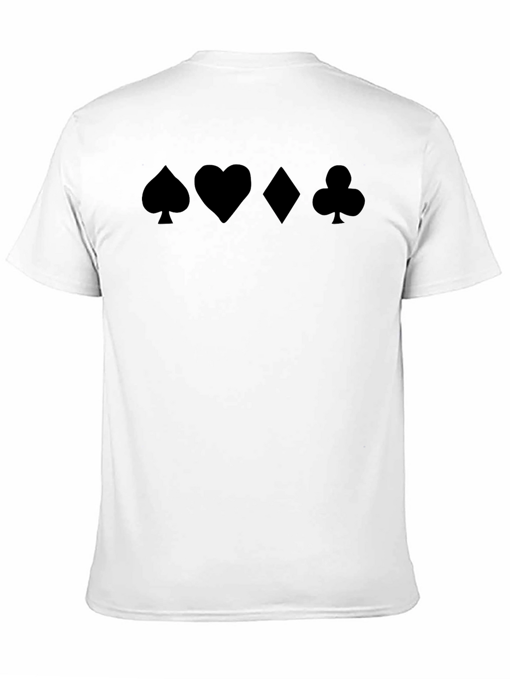 Suits Black T-Shirt - Card Symbols