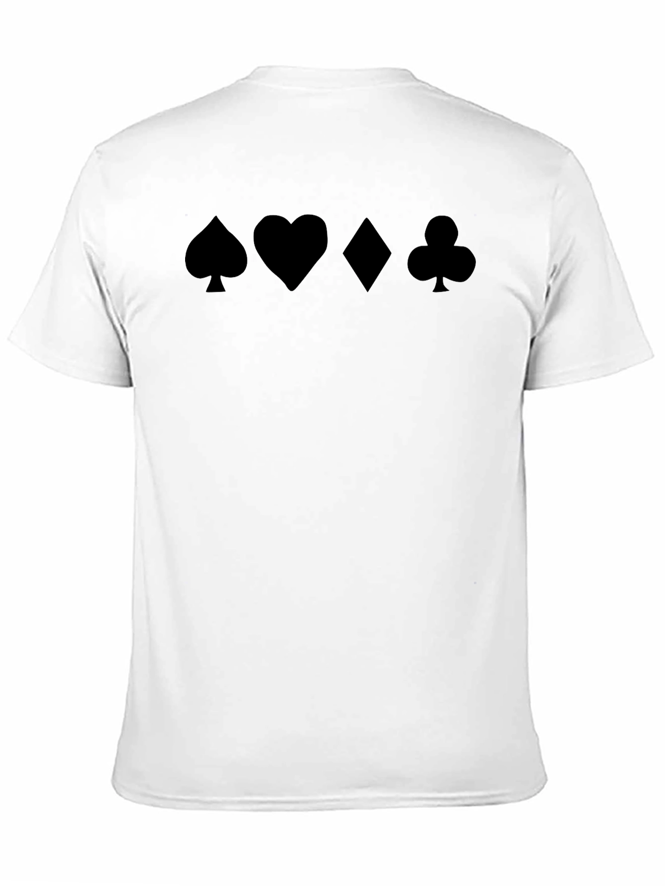 Suits Black T-Shirt - Card Symbols