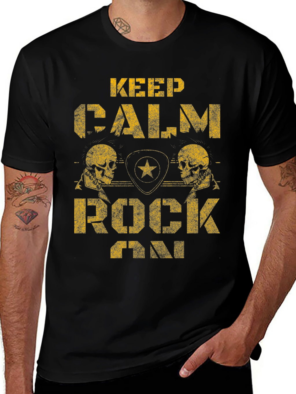 Keep Calm Rock On T-Shirt