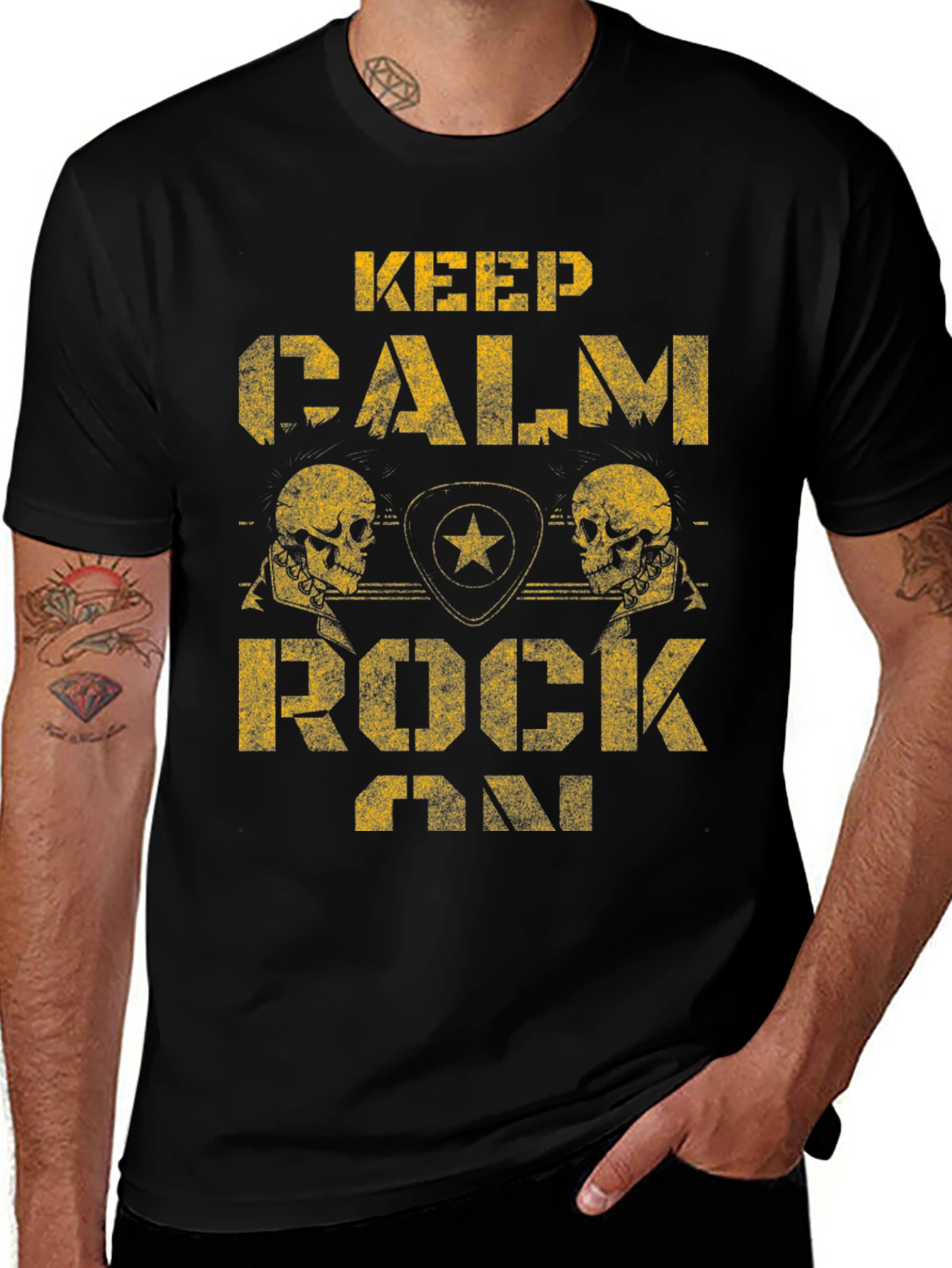 Keep Calm Rock On T-Shirt