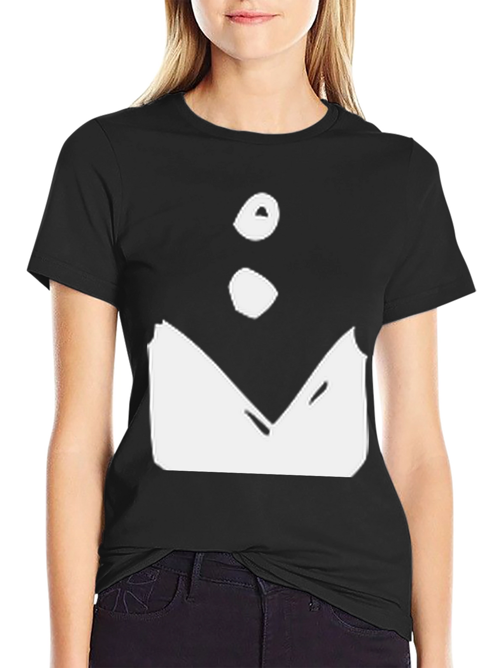 Tuxedo Graphic Tee - Stylish Black Cotton Blend T-Shirt