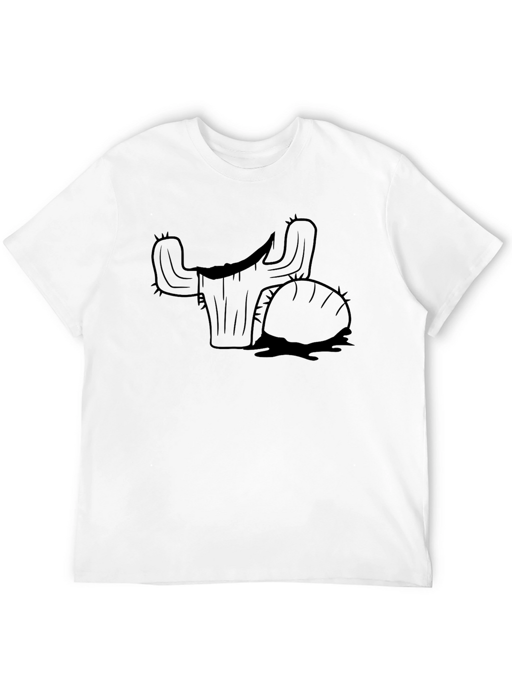 Cactus Silhouette Black T-Shirt