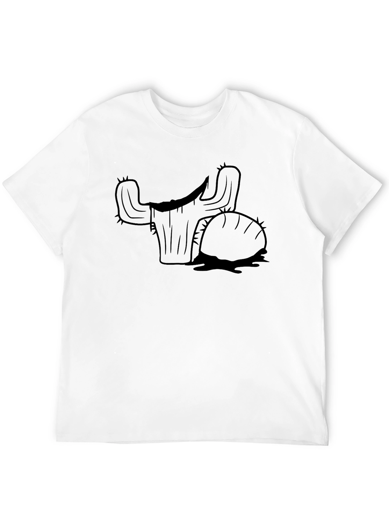 Cactus Silhouette Black T-Shirt
