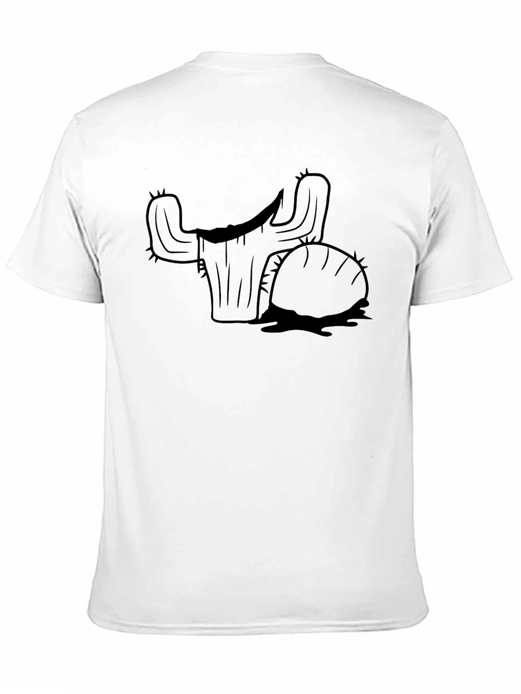 Cactus Silhouette Black T-Shirt
