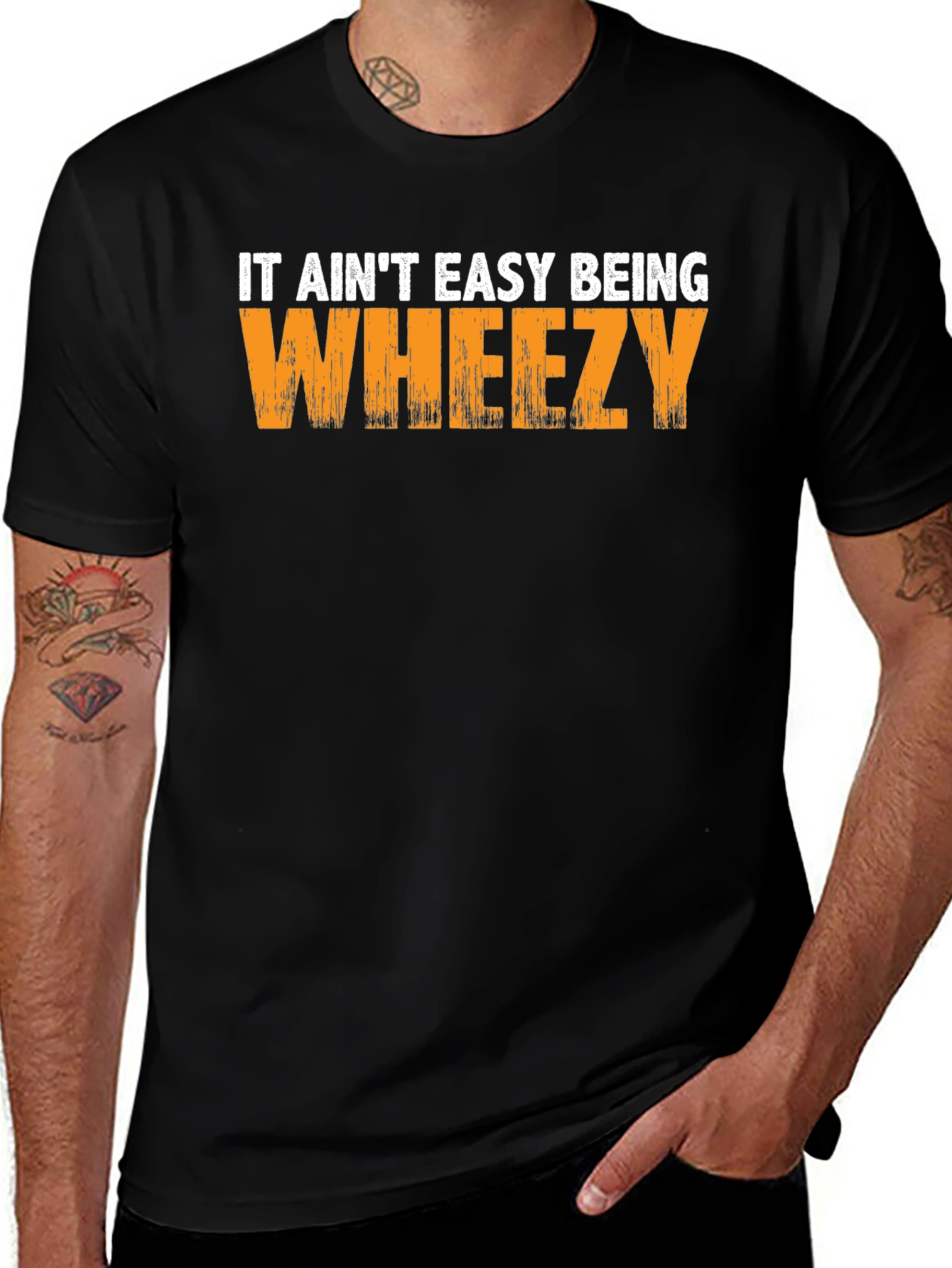 It Aint Easy Being Wheezy Black T-Shirt