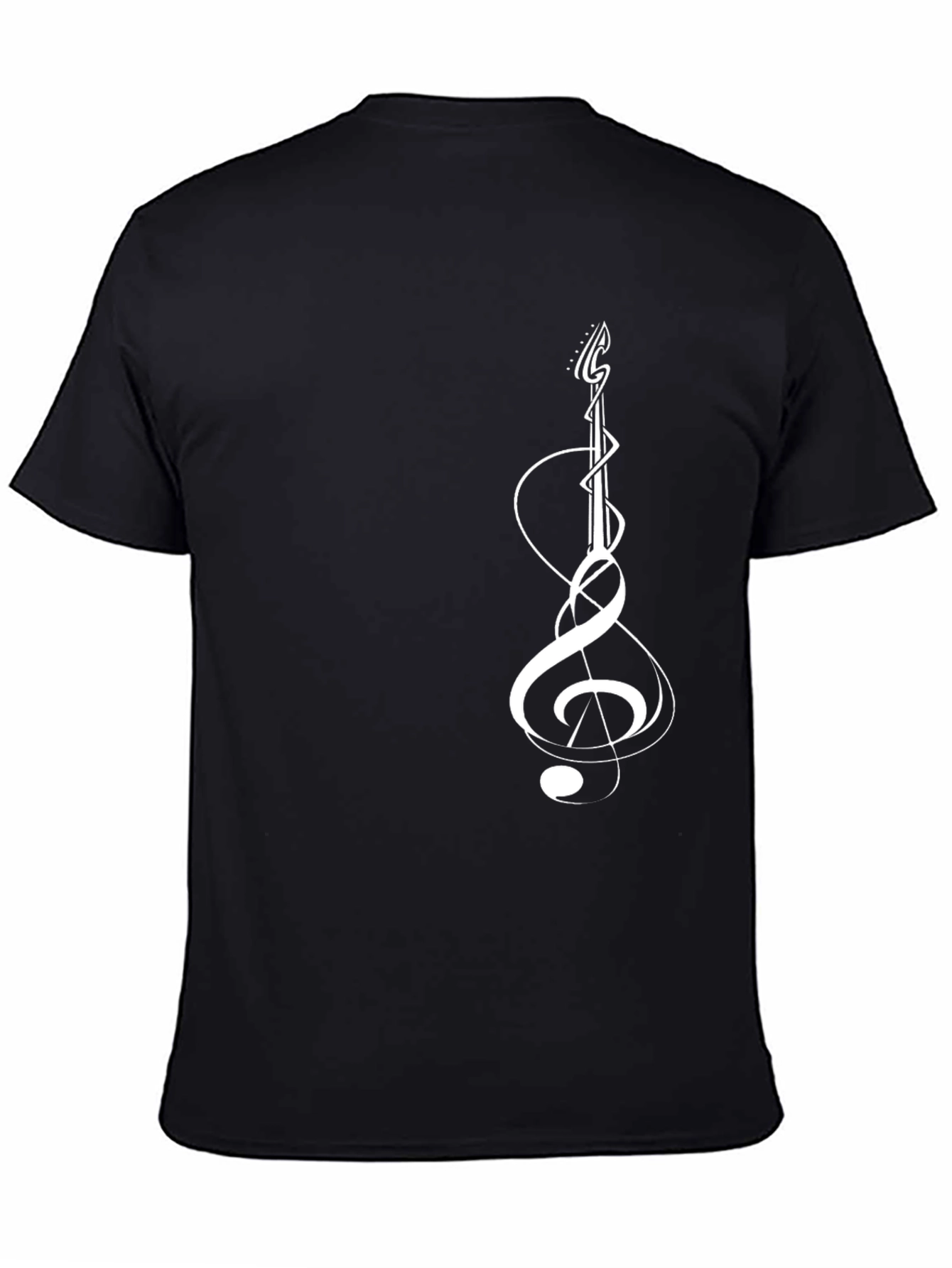 Musical Guitar Clef Graphic Tee - Soft Cotton