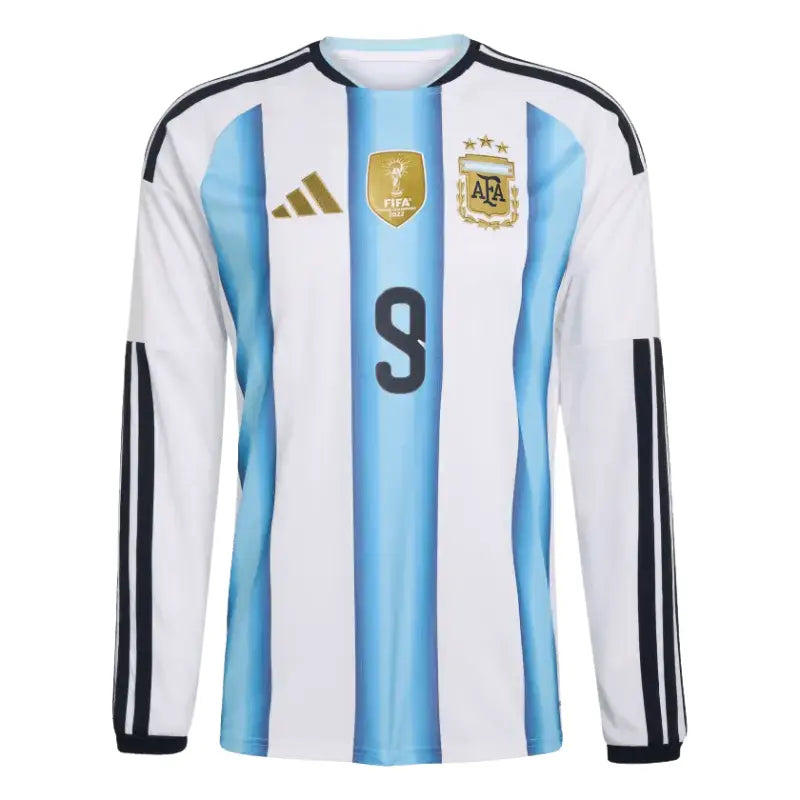 Julian Alvarez 2026 Argentina Long Sleeve Home Jersey Front
