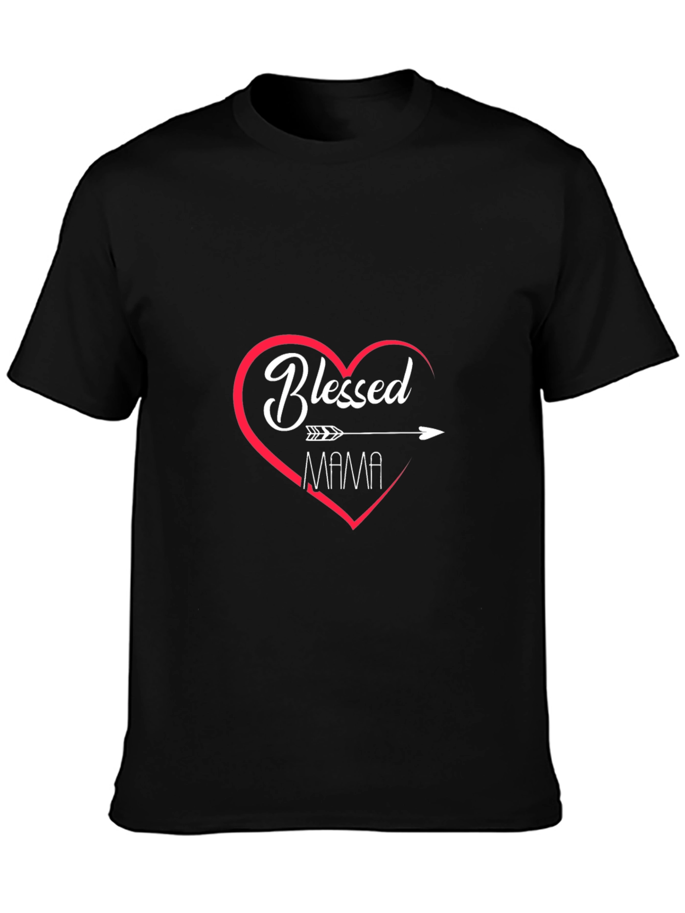Blessed Mama Heart T-Shirt - Perfect Gift for Mom