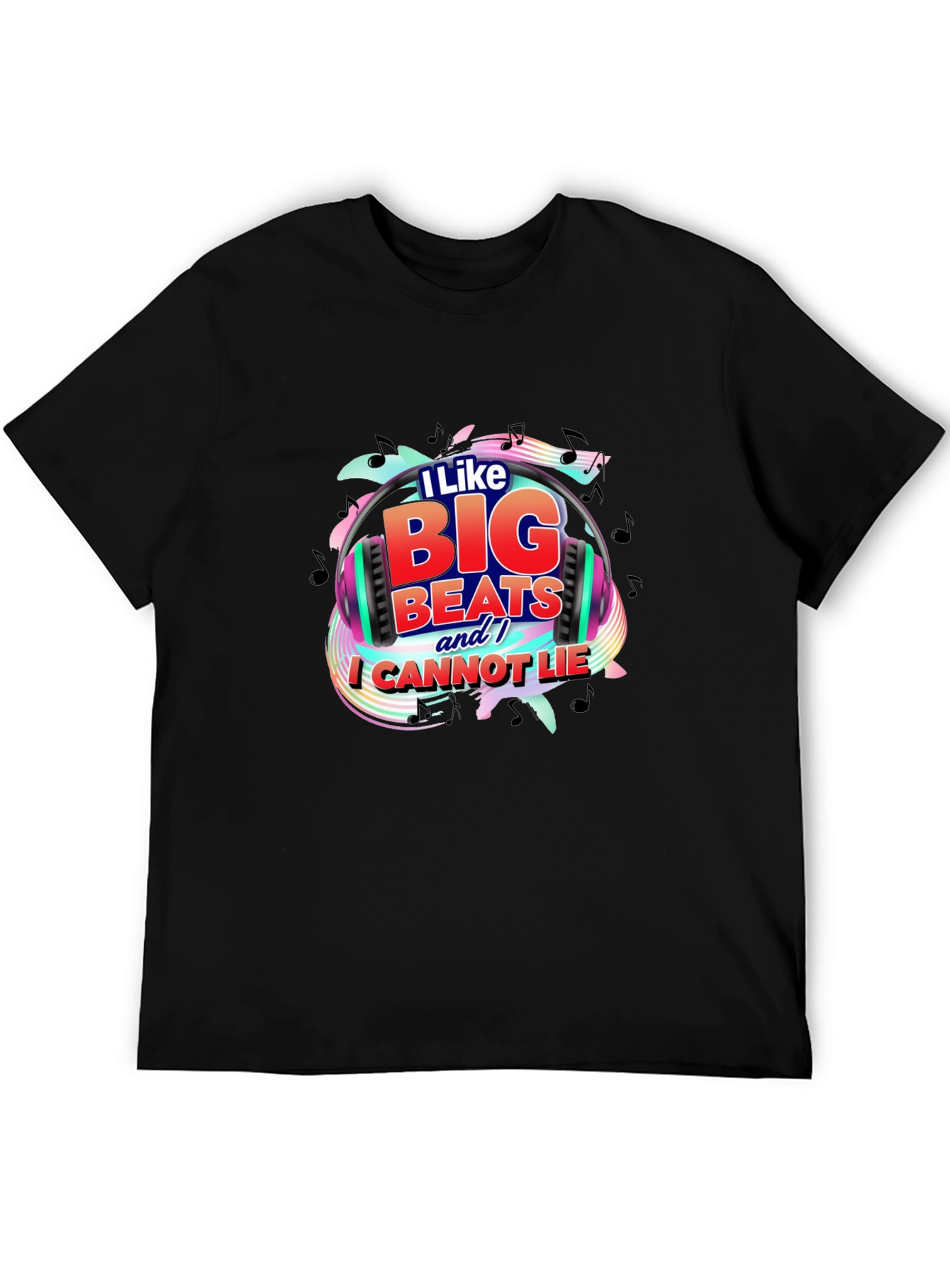 I Like Big Beats T-Shirt - Music Lover Graphic Tee