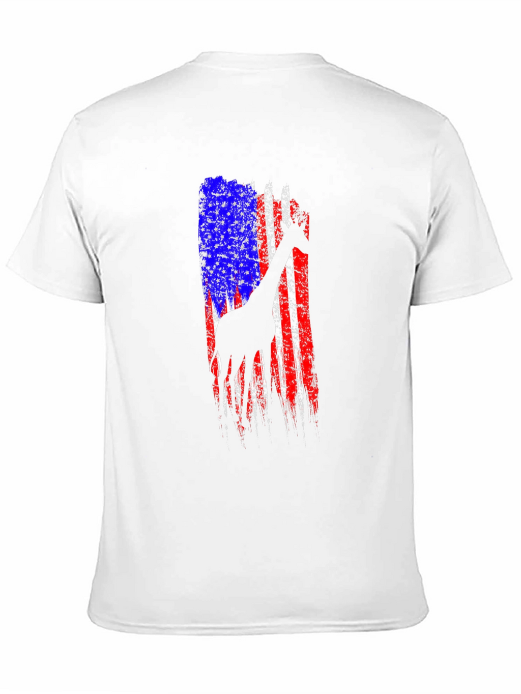Giraffe American Flag Graphic Tee