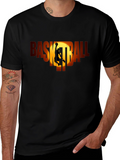 Basketball Graphic Tee - Black Sport T-Shirt