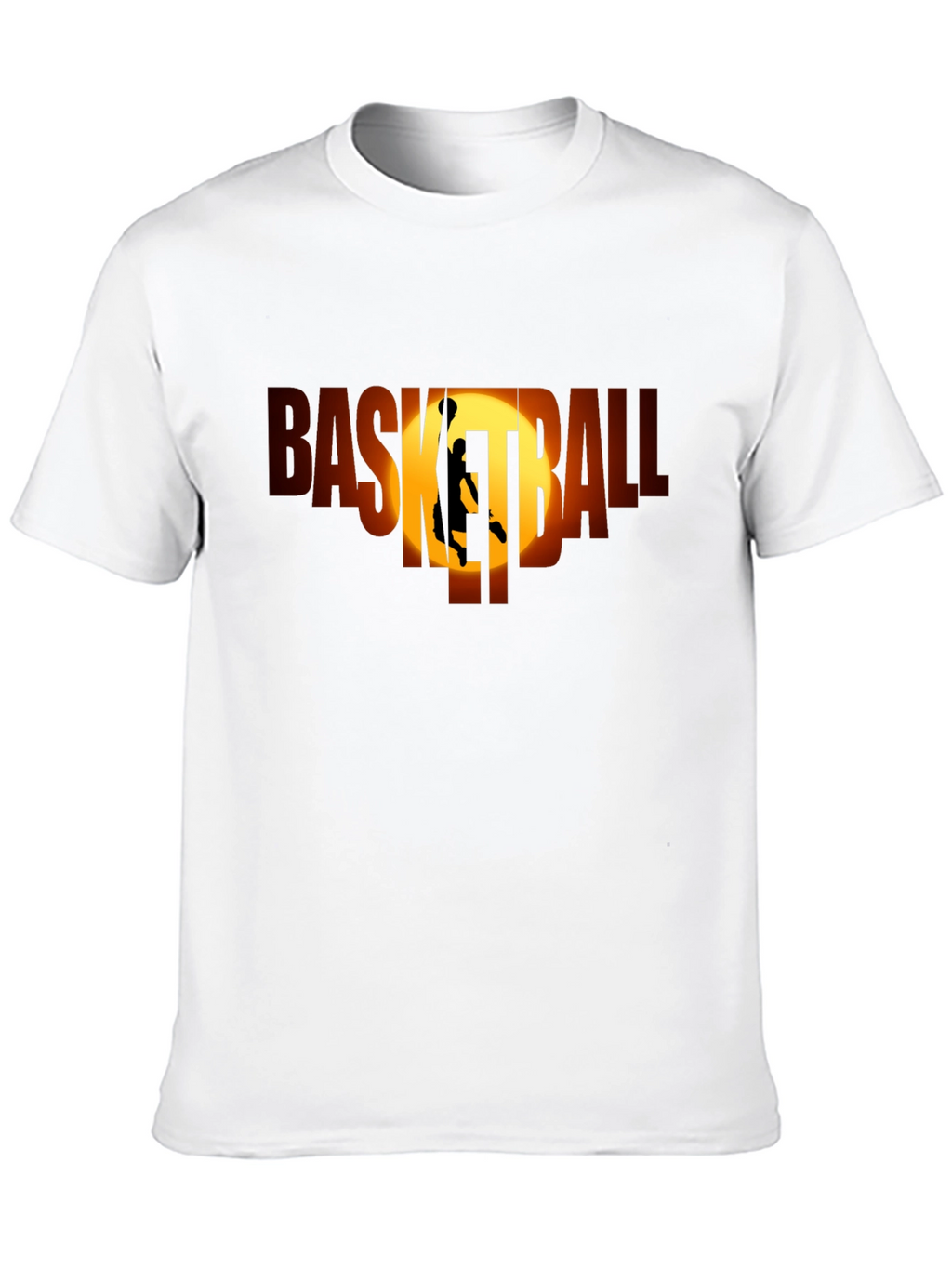 Basketball Graphic Tee - Black Sport T-Shirt