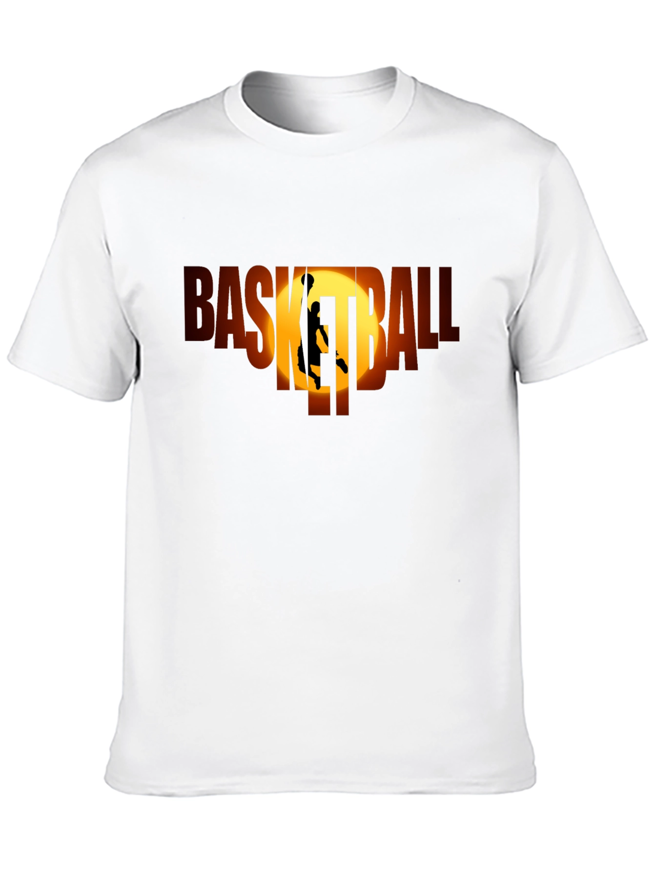 Basketball Graphic Tee - Black Sport T-Shirt
