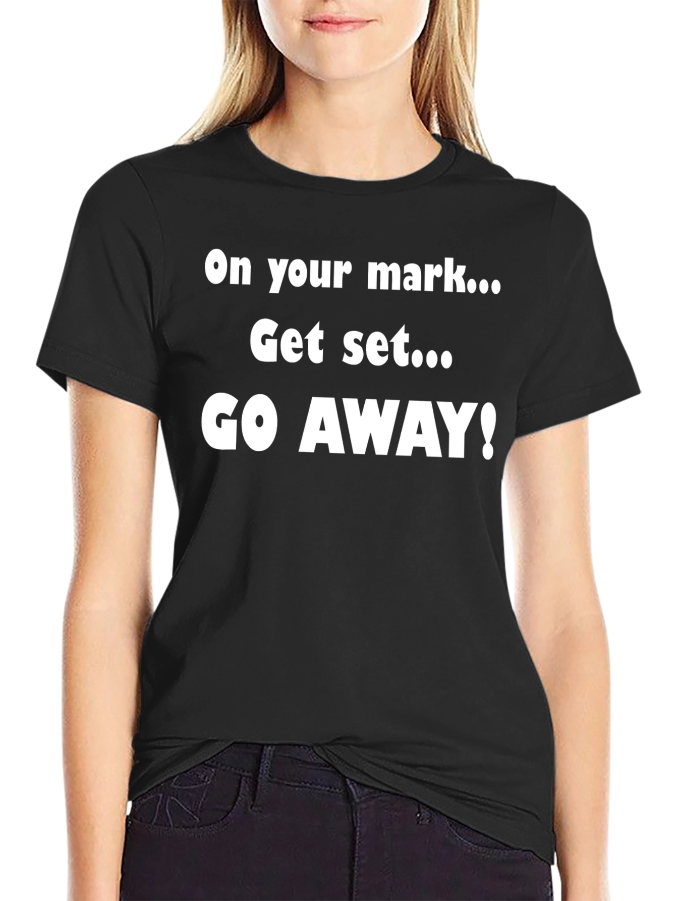 Go Away Graphic Tee - Black T-Shirt