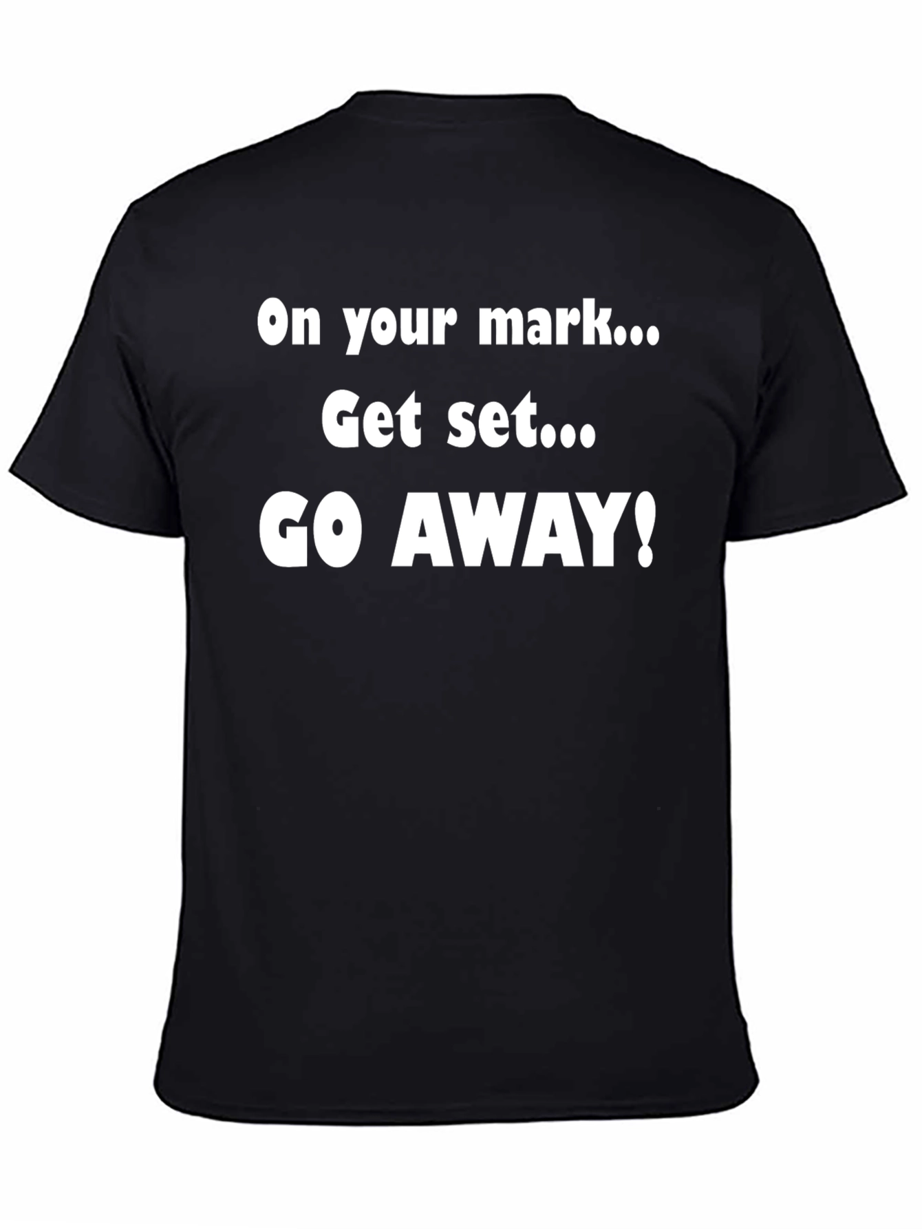 Go Away Graphic Tee - Black T-Shirt