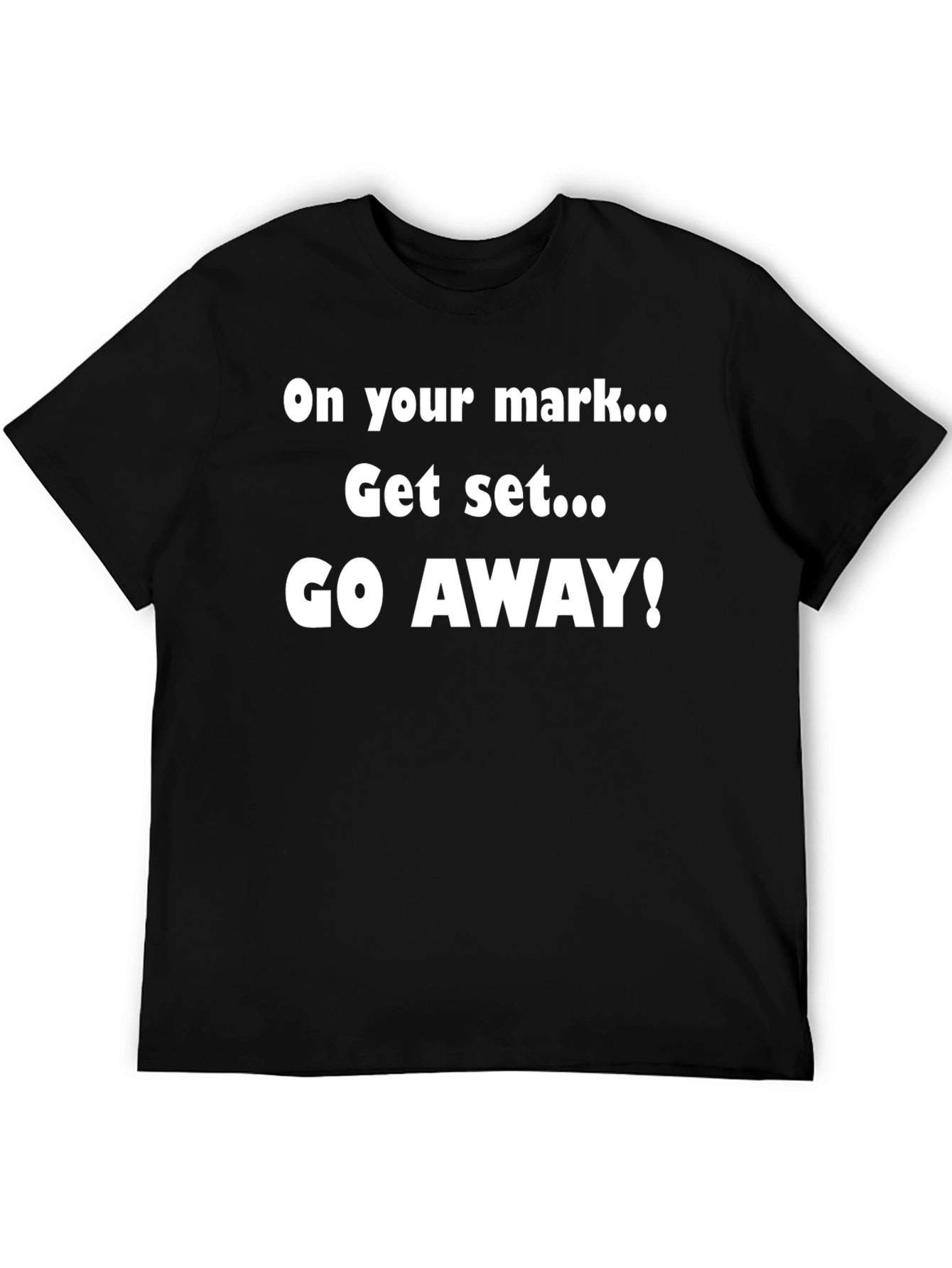 Go Away Graphic Tee - Black T-Shirt