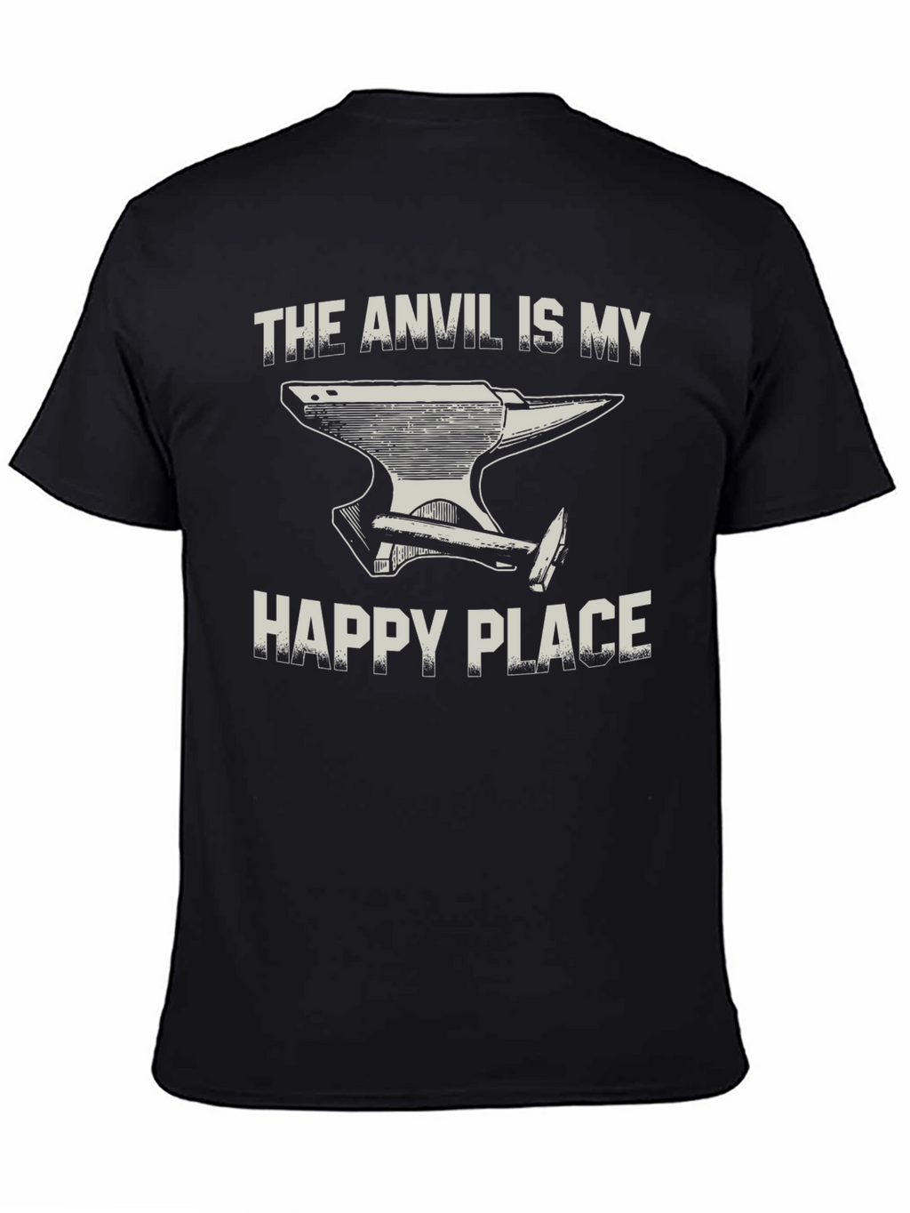 Anvil Is My Happy Place Black T-Shirt