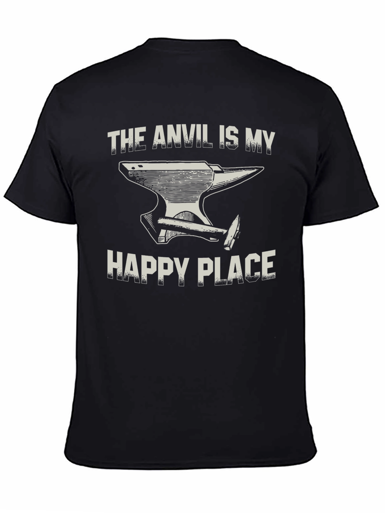 Anvil Is My Happy Place Black T-Shirt