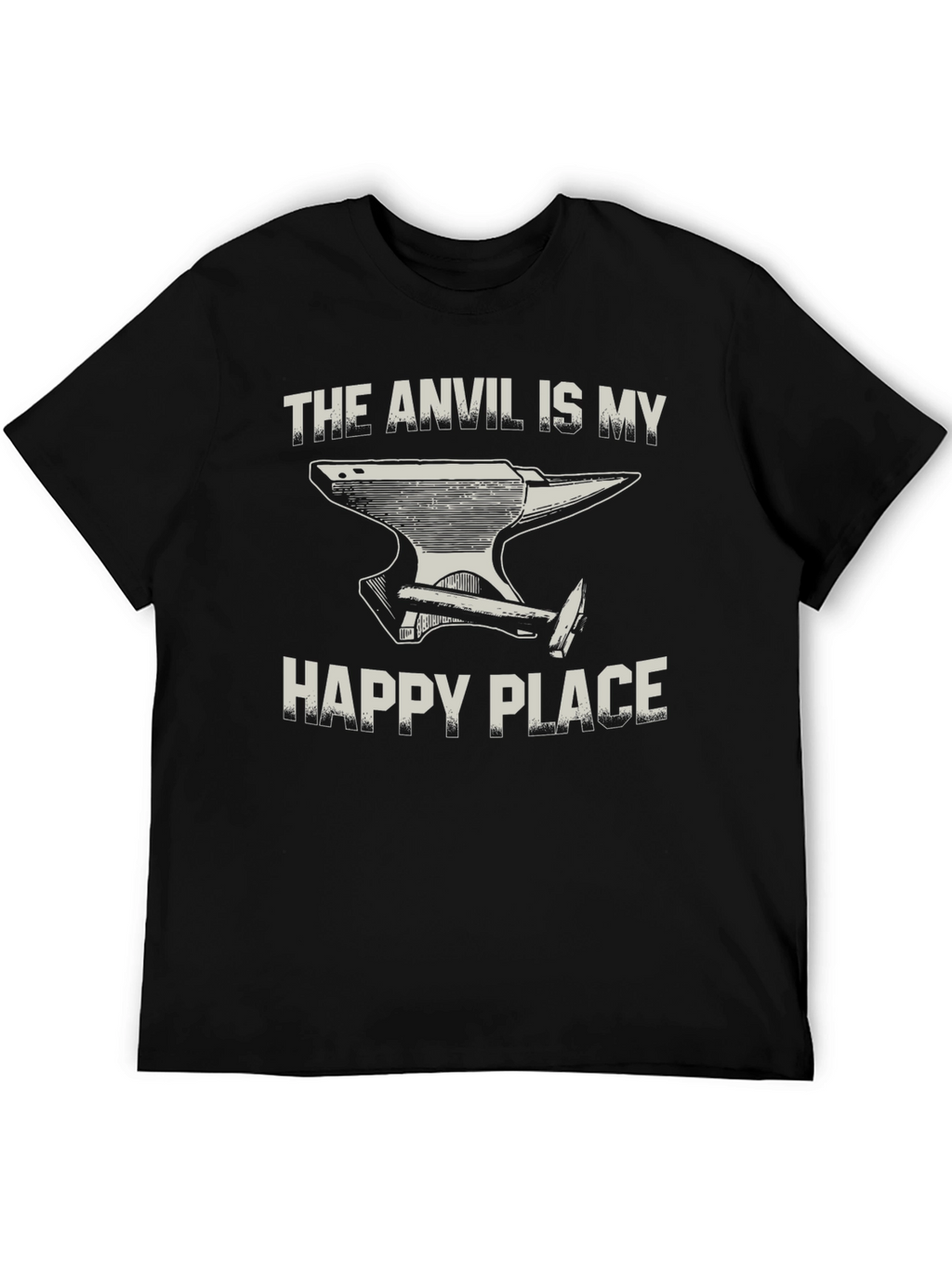 Anvil Is My Happy Place Black T-Shirt