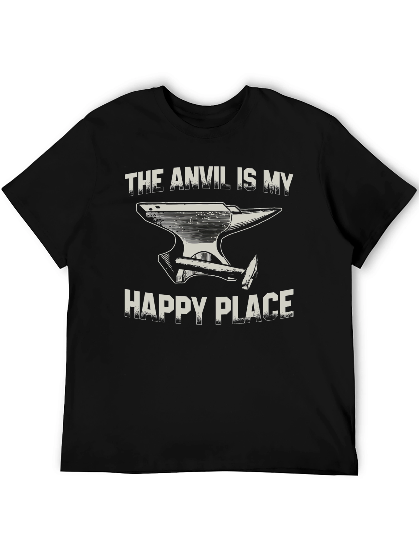 Anvil Is My Happy Place Black T-Shirt