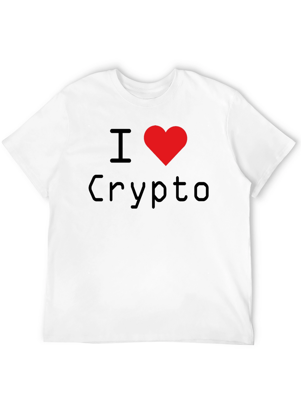 I Heart Crypto Black T-Shirt