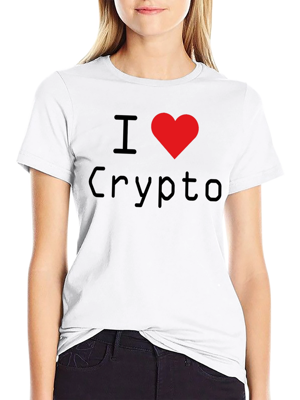 I Heart Crypto Black T-Shirt