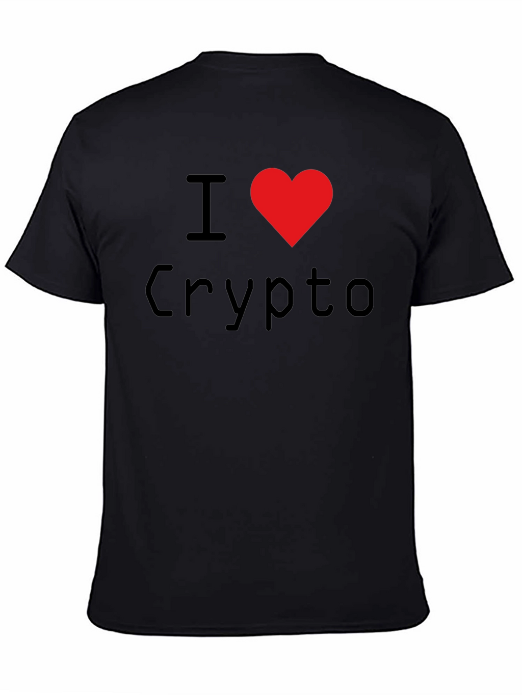 I Heart Crypto Black T-Shirt