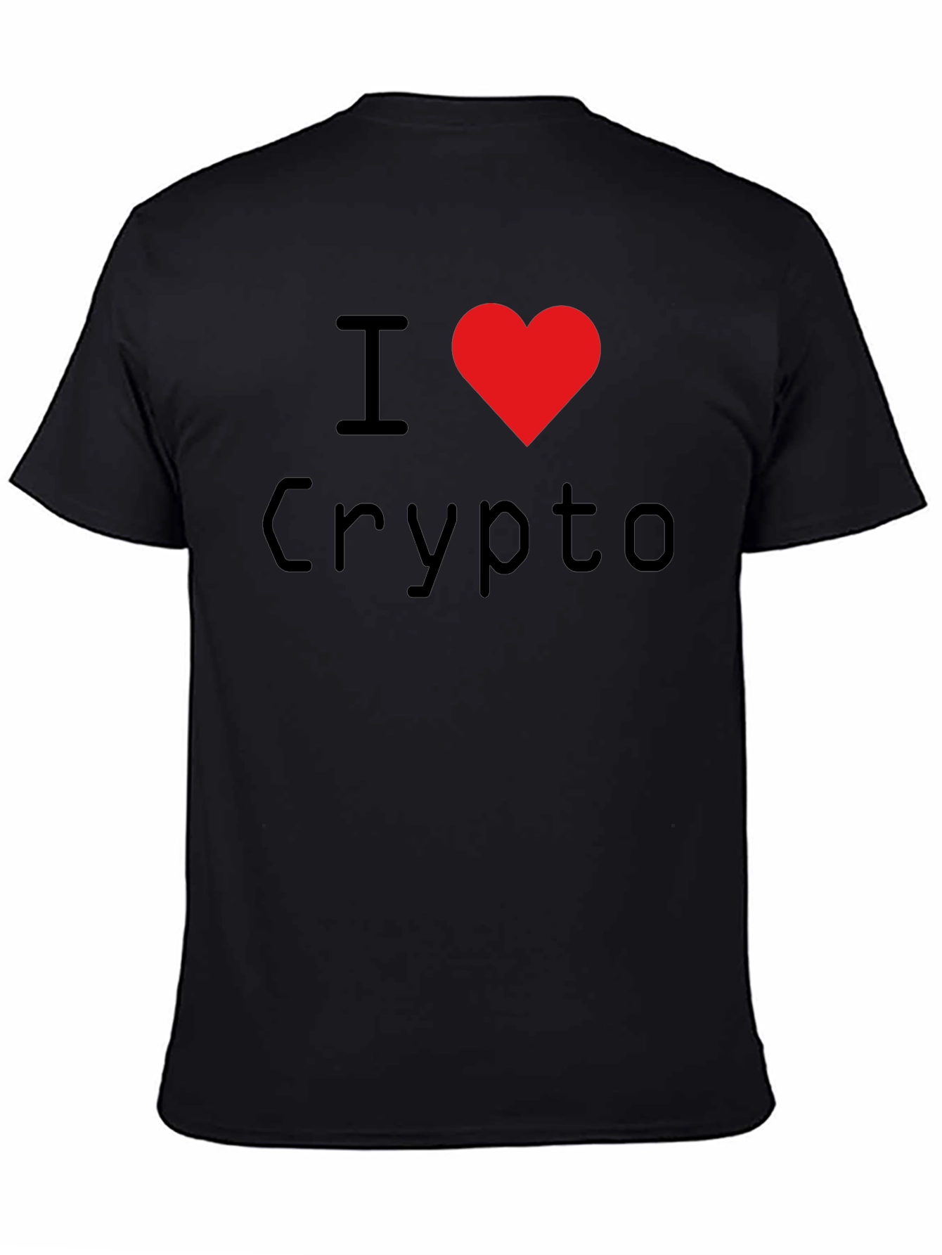 I Heart Crypto Black T-Shirt
