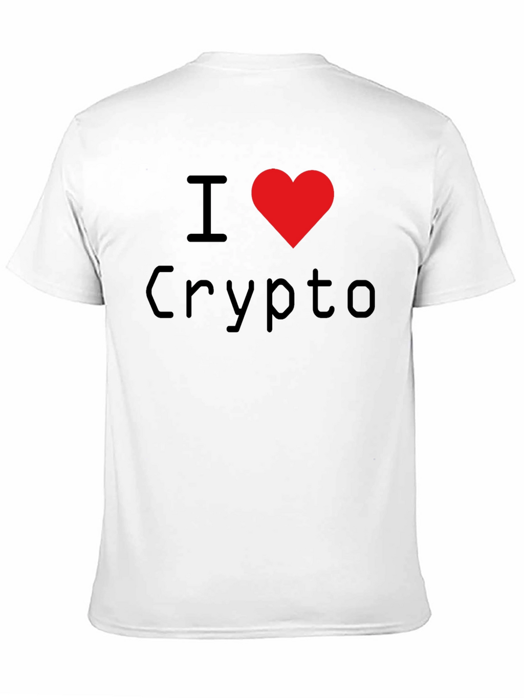 I Heart Crypto Black T-Shirt