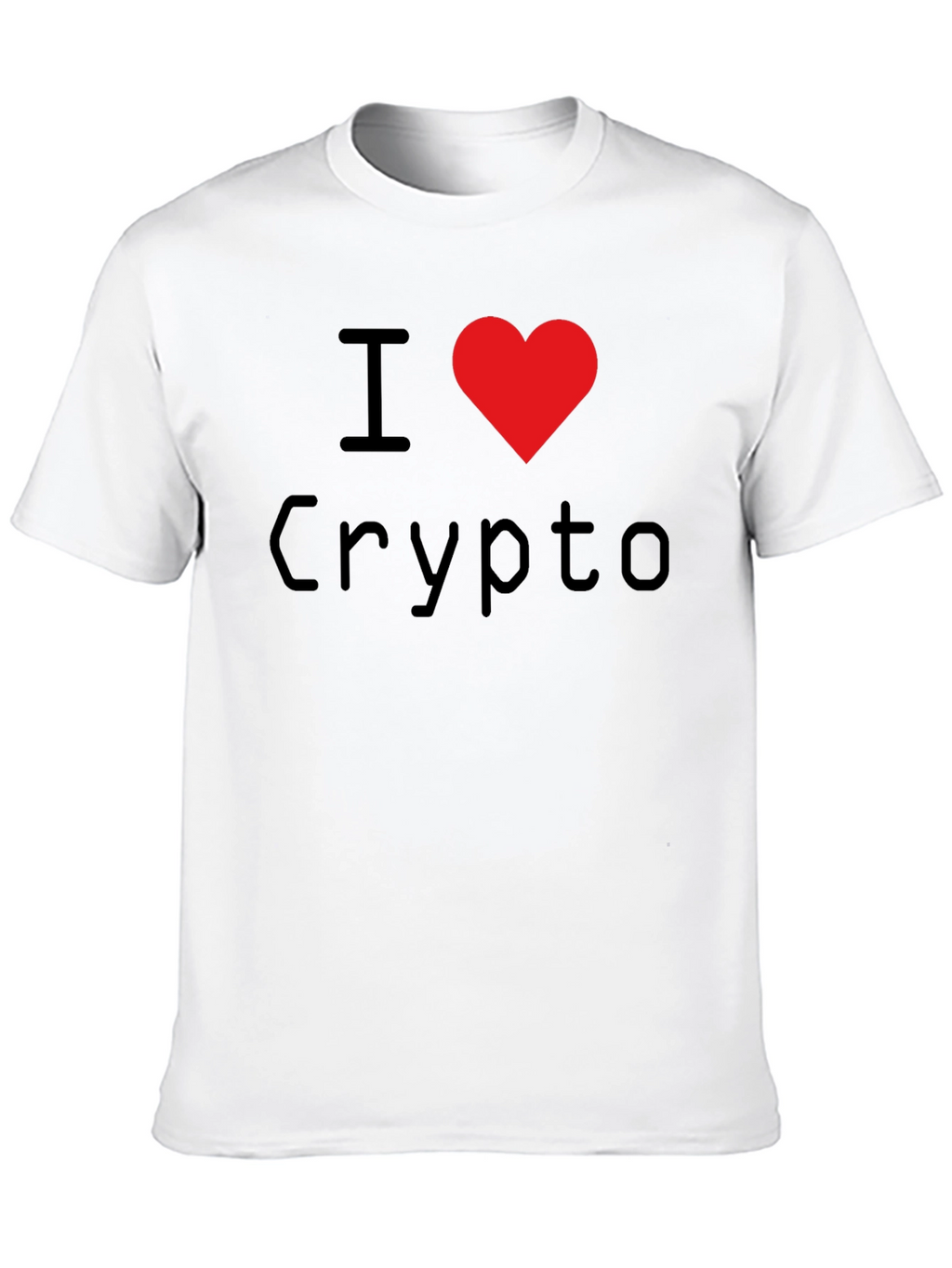 I Heart Crypto Black T-Shirt