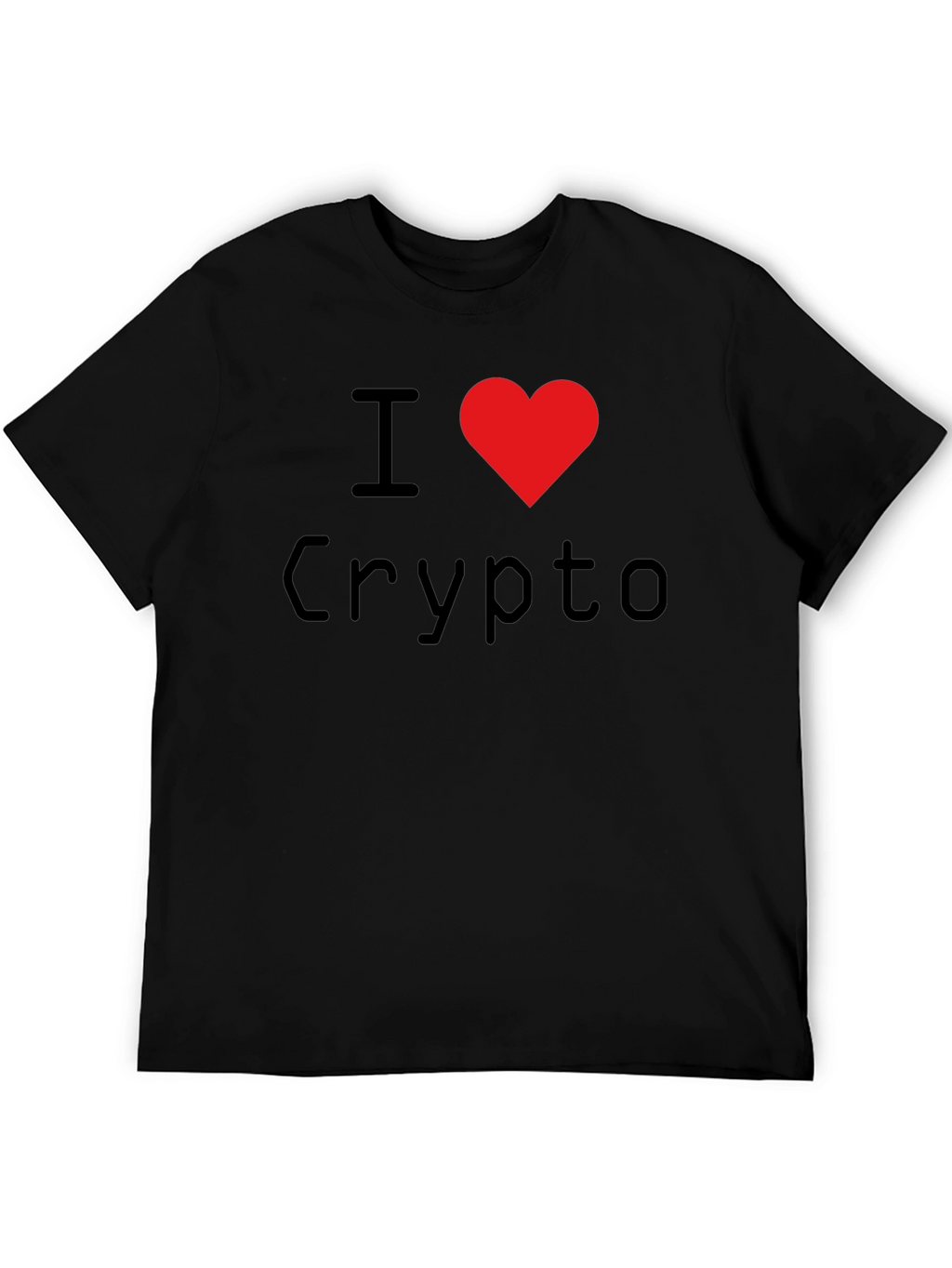 I Heart Crypto Black T-Shirt