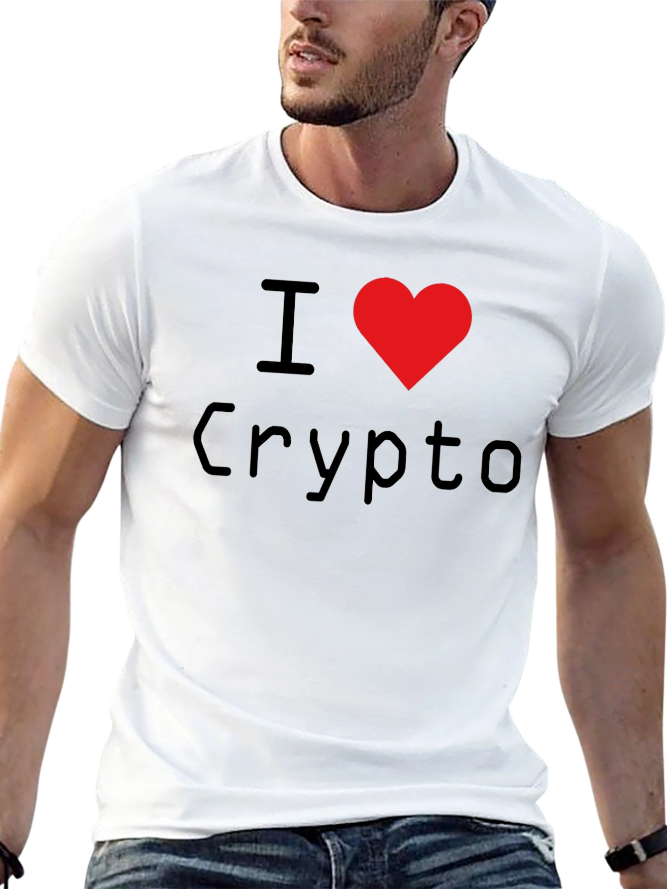 I Heart Crypto Black T-Shirt