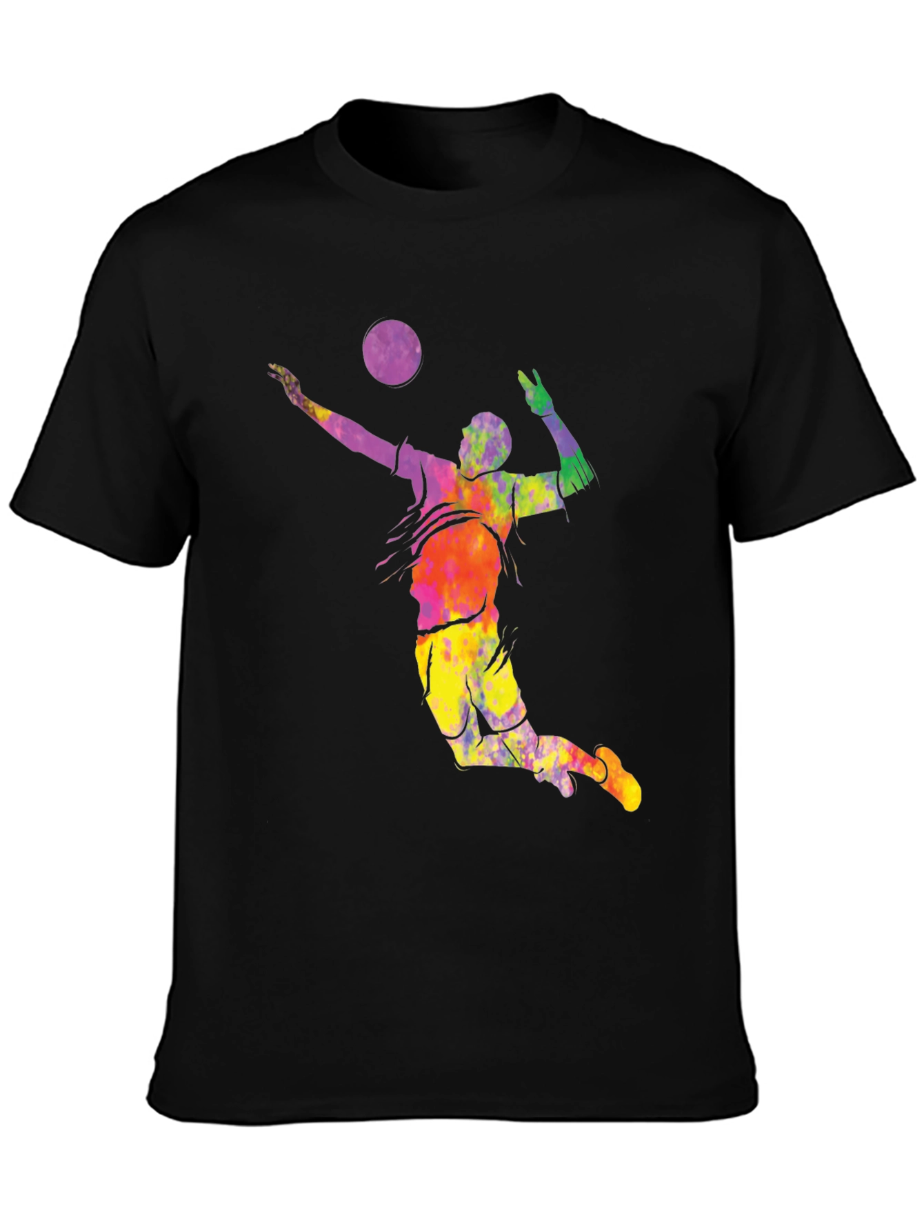 Volleyball Tie Dye Graphic T-Shirt