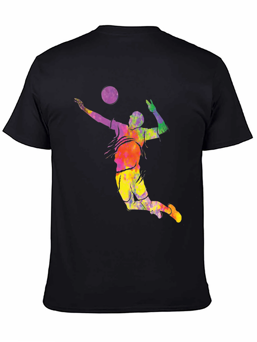 Volleyball Tie Dye Graphic T-Shirt